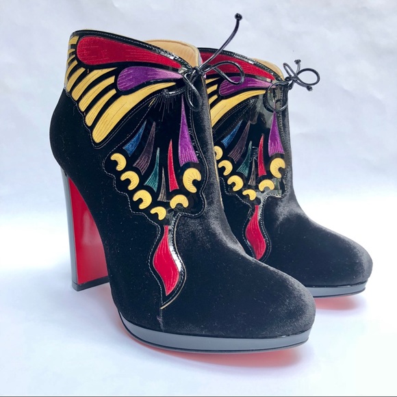 SOLD Christian Louboutin Mariposa Butterfly Boots - Picture 2 of 8